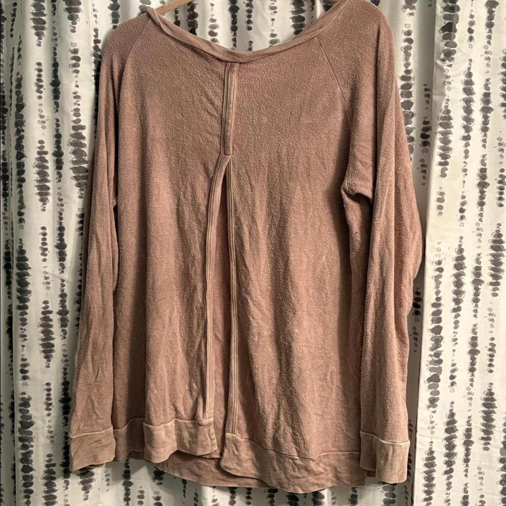 Cozy Brown Long Sleeve Top